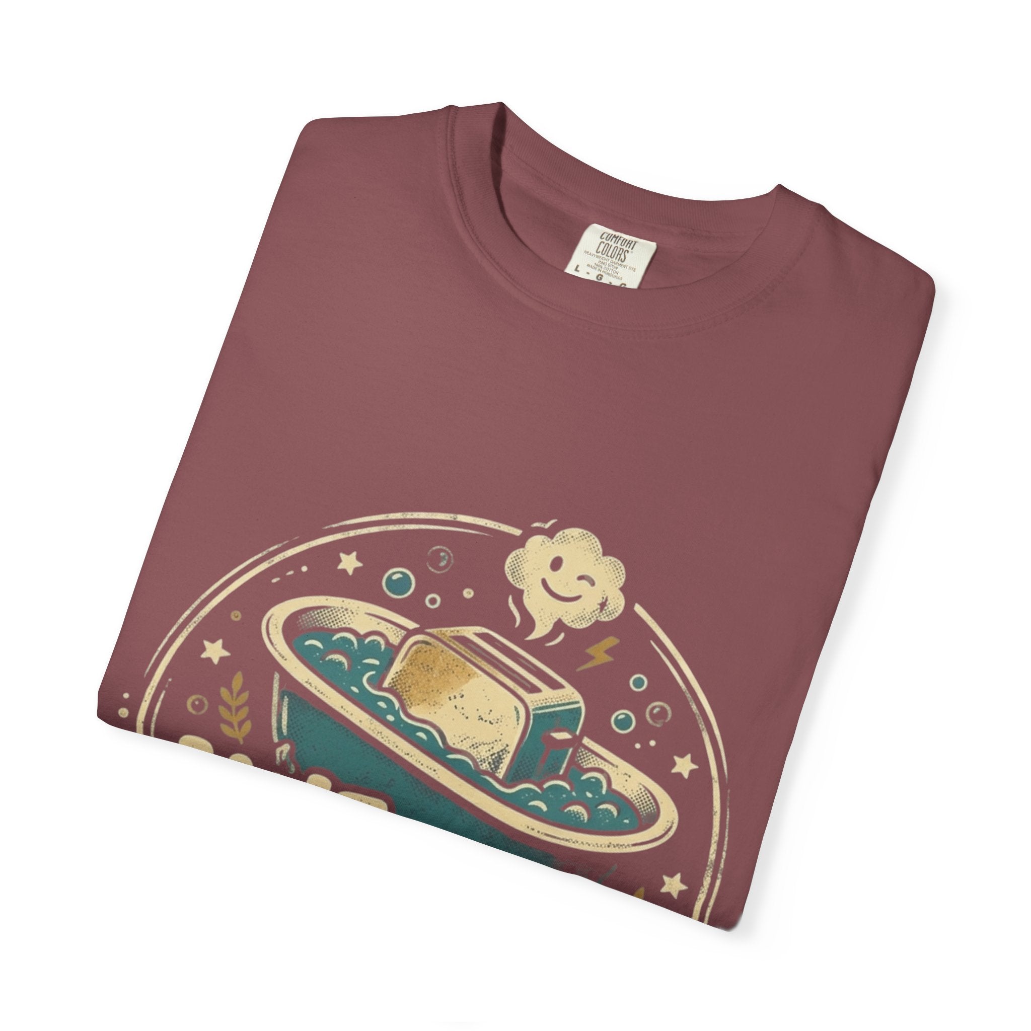 Live Laugh Toasterbath T-Shirt — Funny Retro Kitchen Graphic Tee