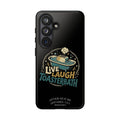 Live Laugh Toasterbath Phone Case — Cute Retro Butter in Bathtub Design