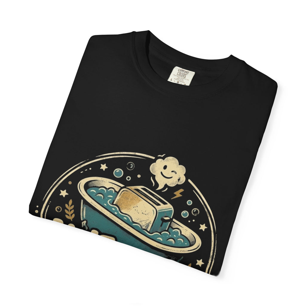 Live Laugh Toasterbath T-Shirt — Funny Retro Kitchen Graphic Tee