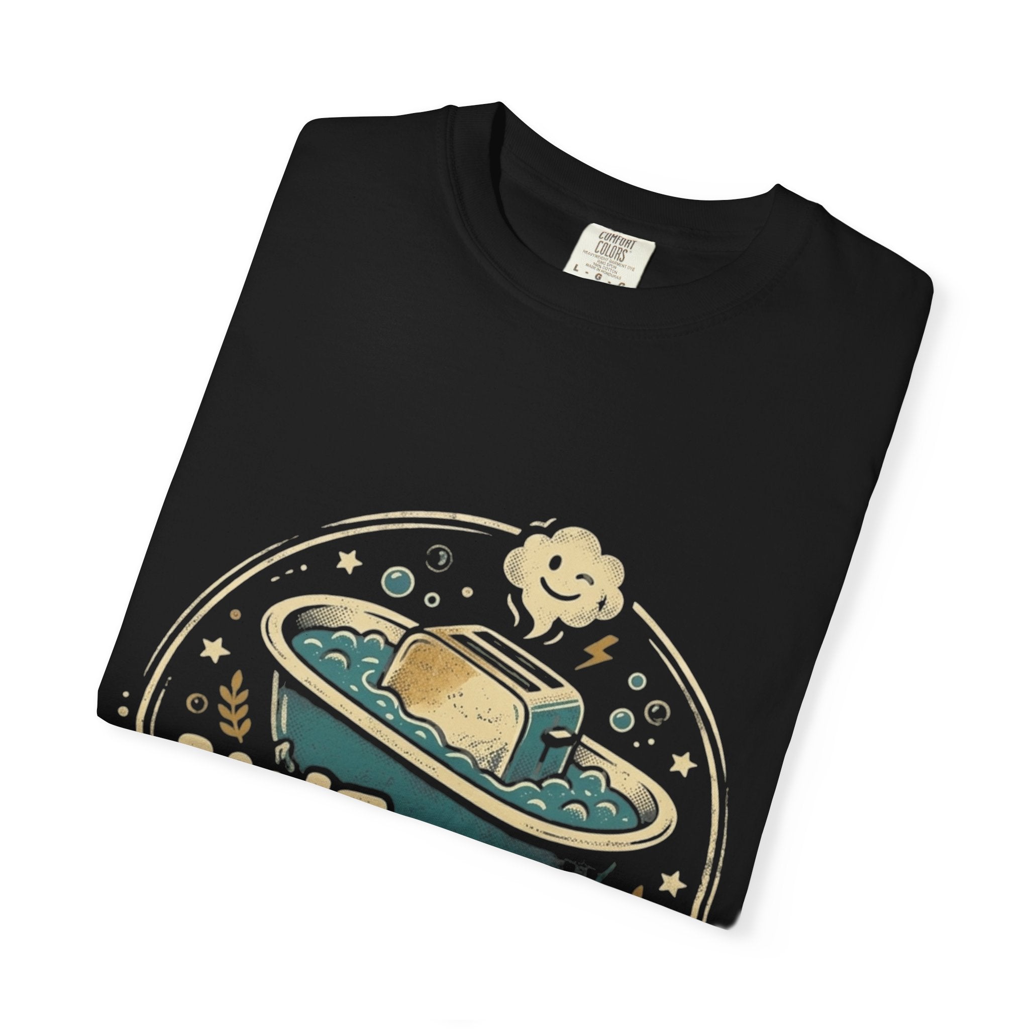 Live Laugh Toasterbath T-Shirt — Funny Retro Kitchen Graphic Tee