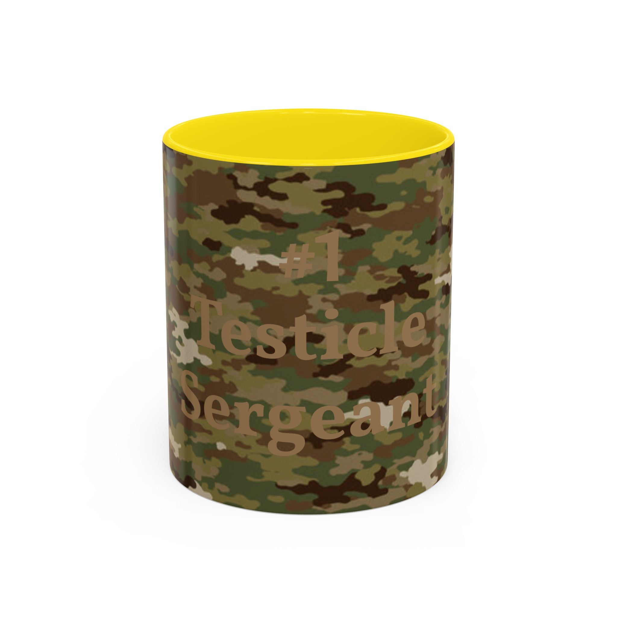 #1 Testicle Sergeant Accent Coffee Mug — Funny Military Gift for Sergeants