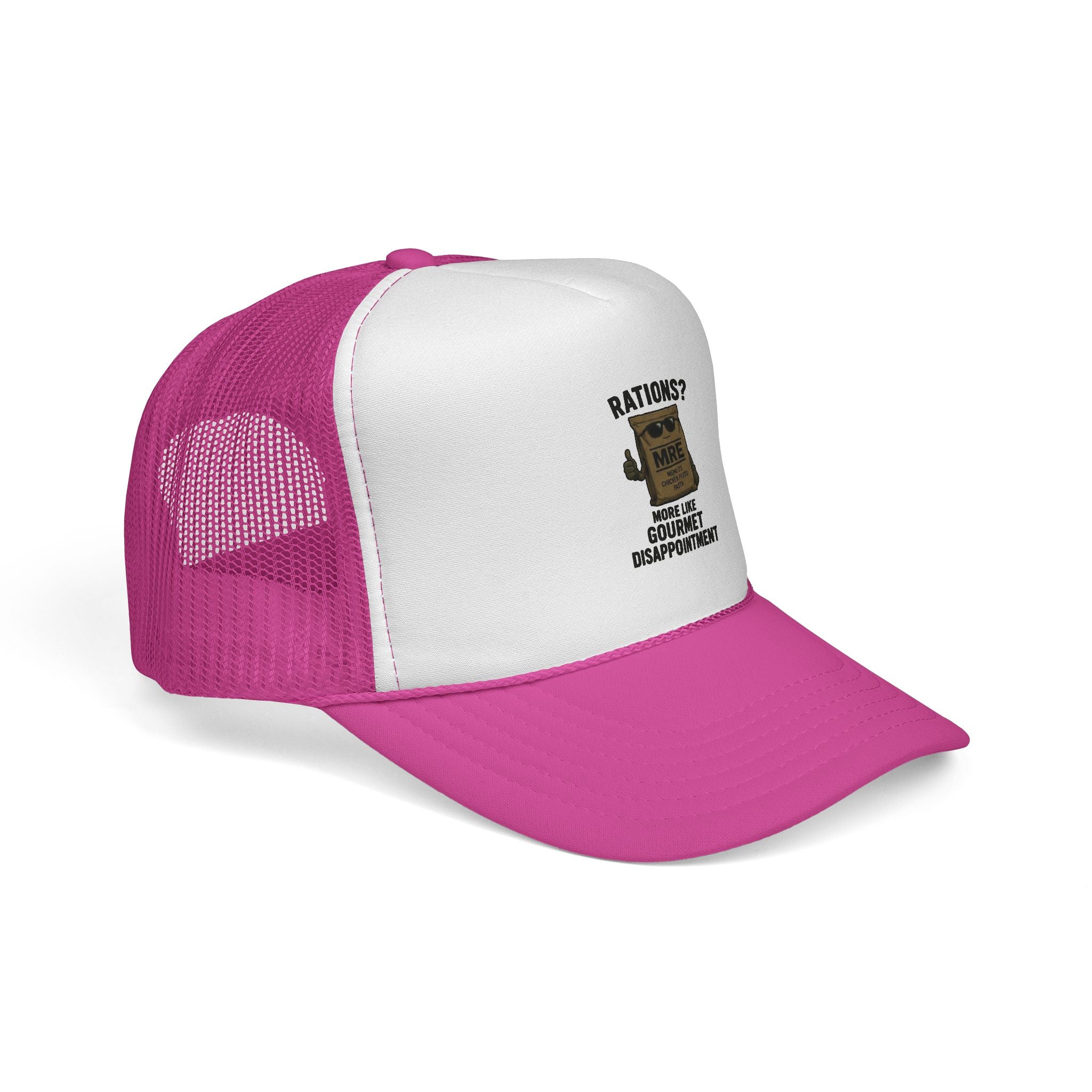 Trucker Hat — “Rations? More Like Gourmet Disappointment” Funny MRE Military Humor Cap