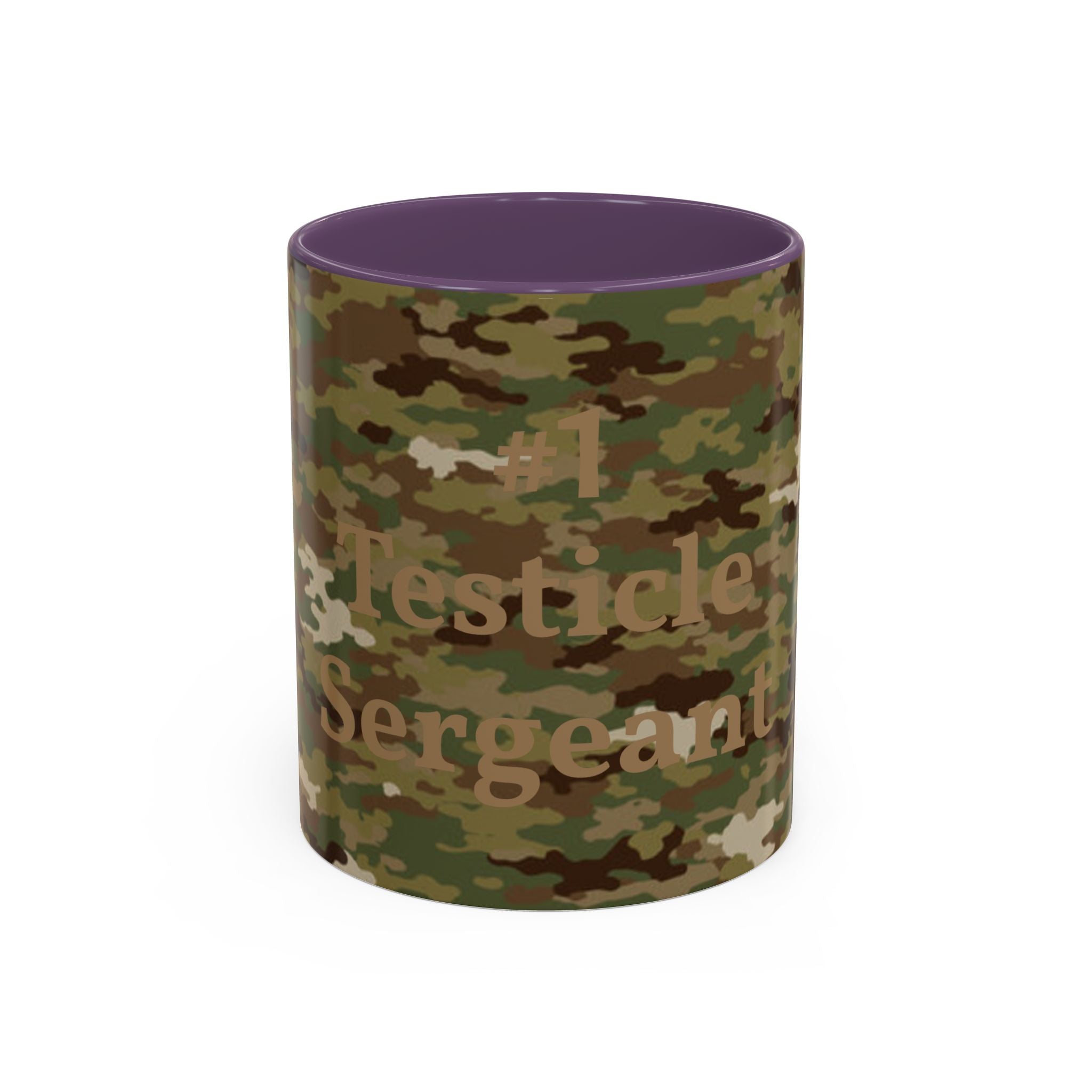 #1 Testicle Sergeant Accent Coffee Mug — Funny Military Gift for Sergeants