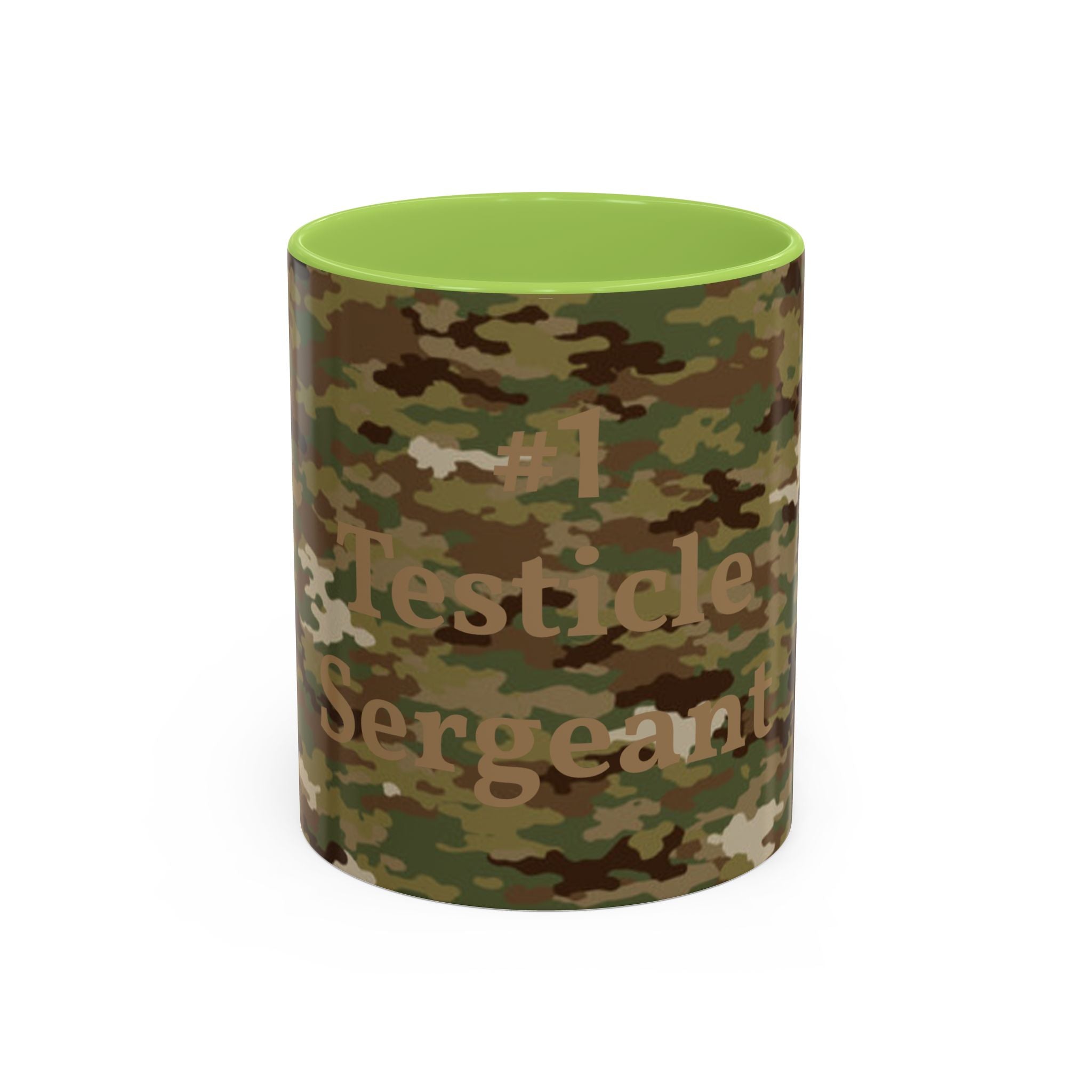 #1 Testicle Sergeant Accent Coffee Mug — Funny Military Gift for Sergeants