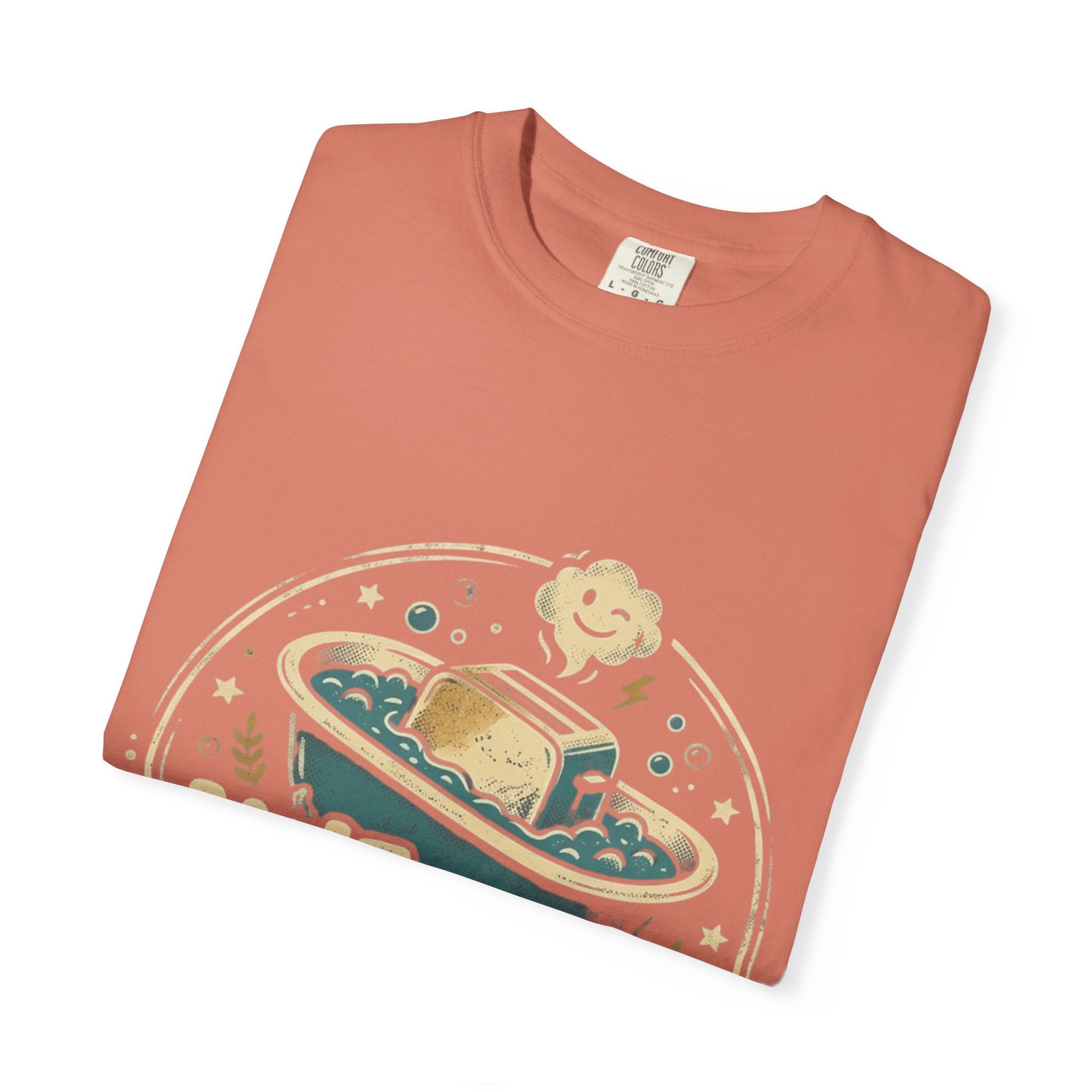 Live Laugh Toasterbath T-Shirt — Funny Retro Kitchen Graphic Tee