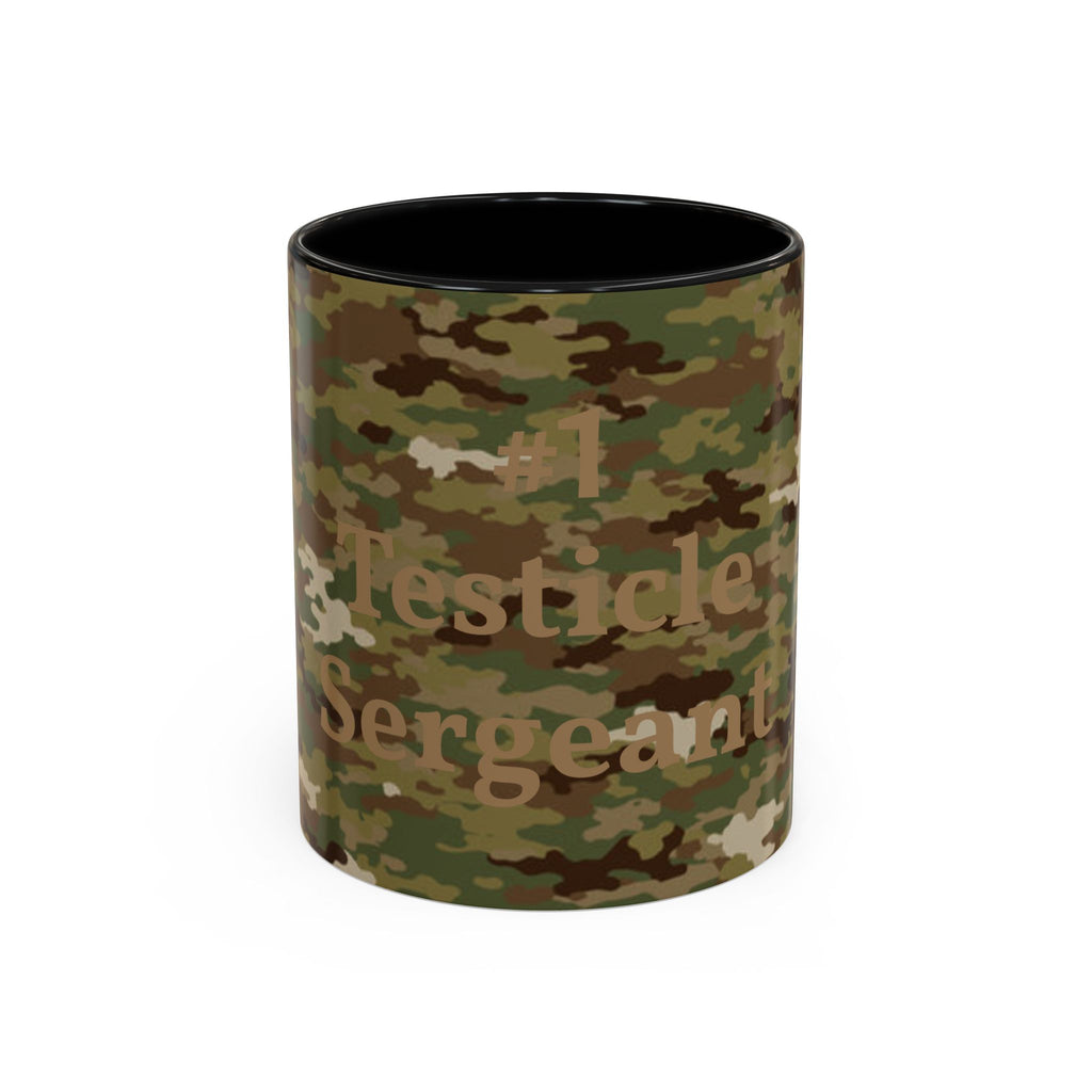 #1 Testicle Sergeant Accent Coffee Mug — Funny Military Gift for Sergeants