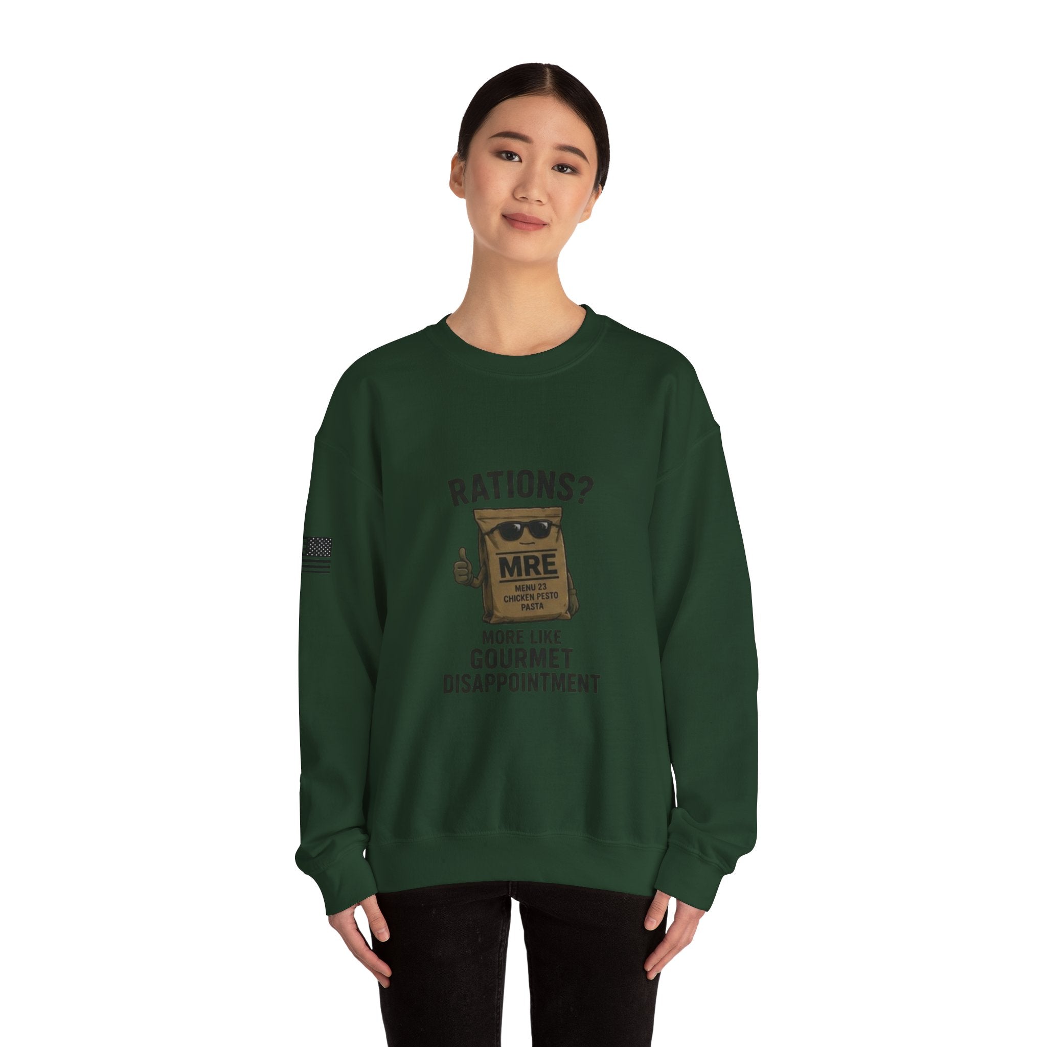 Rations? MRE 'More Like Gourmet Disappointment' Crewneck Sweatshirt