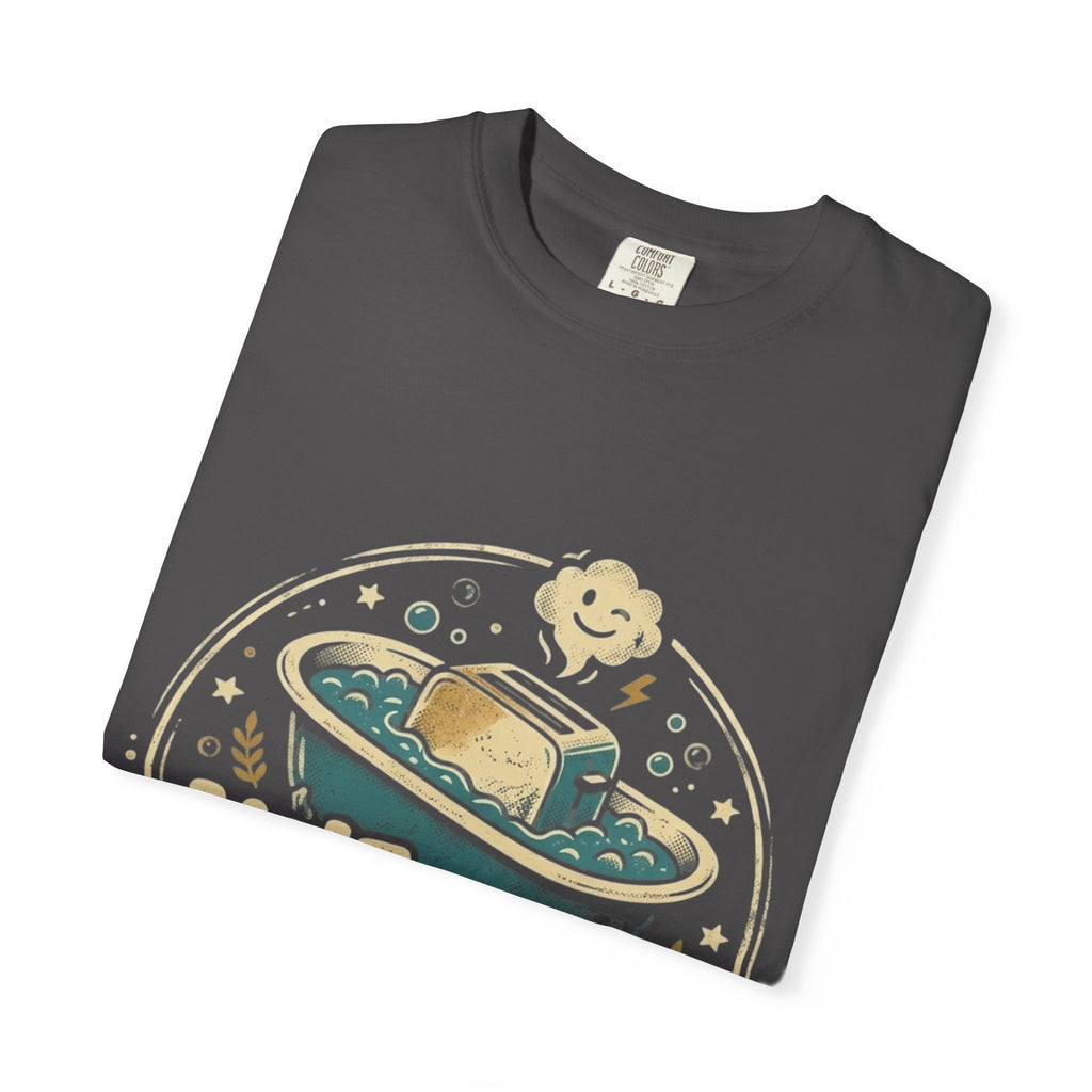 Live Laugh Toasterbath T-Shirt — Funny Retro Kitchen Graphic Tee