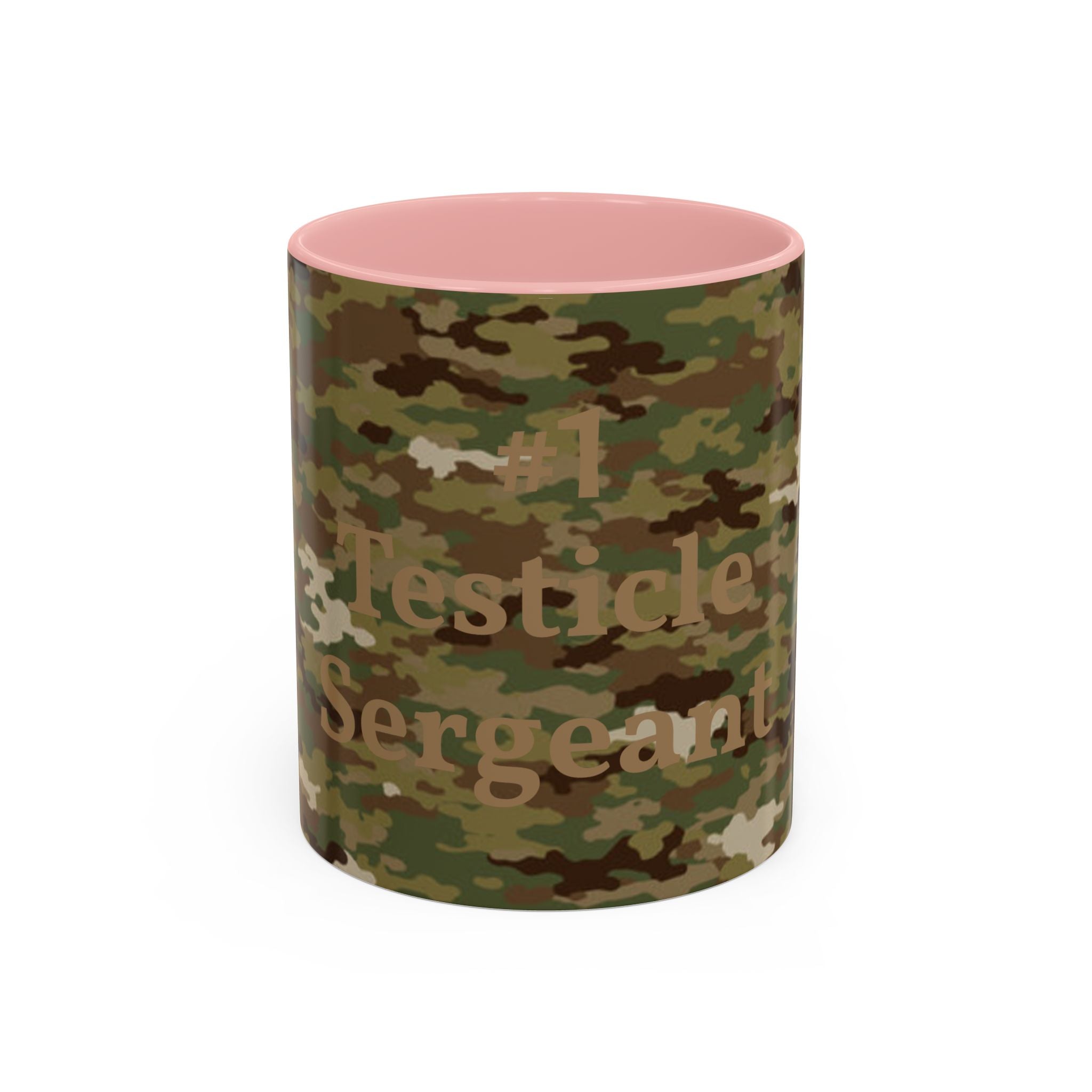 #1 Testicle Sergeant Accent Coffee Mug — Funny Military Gift for Sergeants