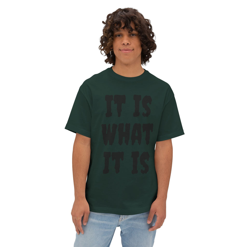 It Is What It Is Tee — Casual Oversized Boxy Graphic Shirt