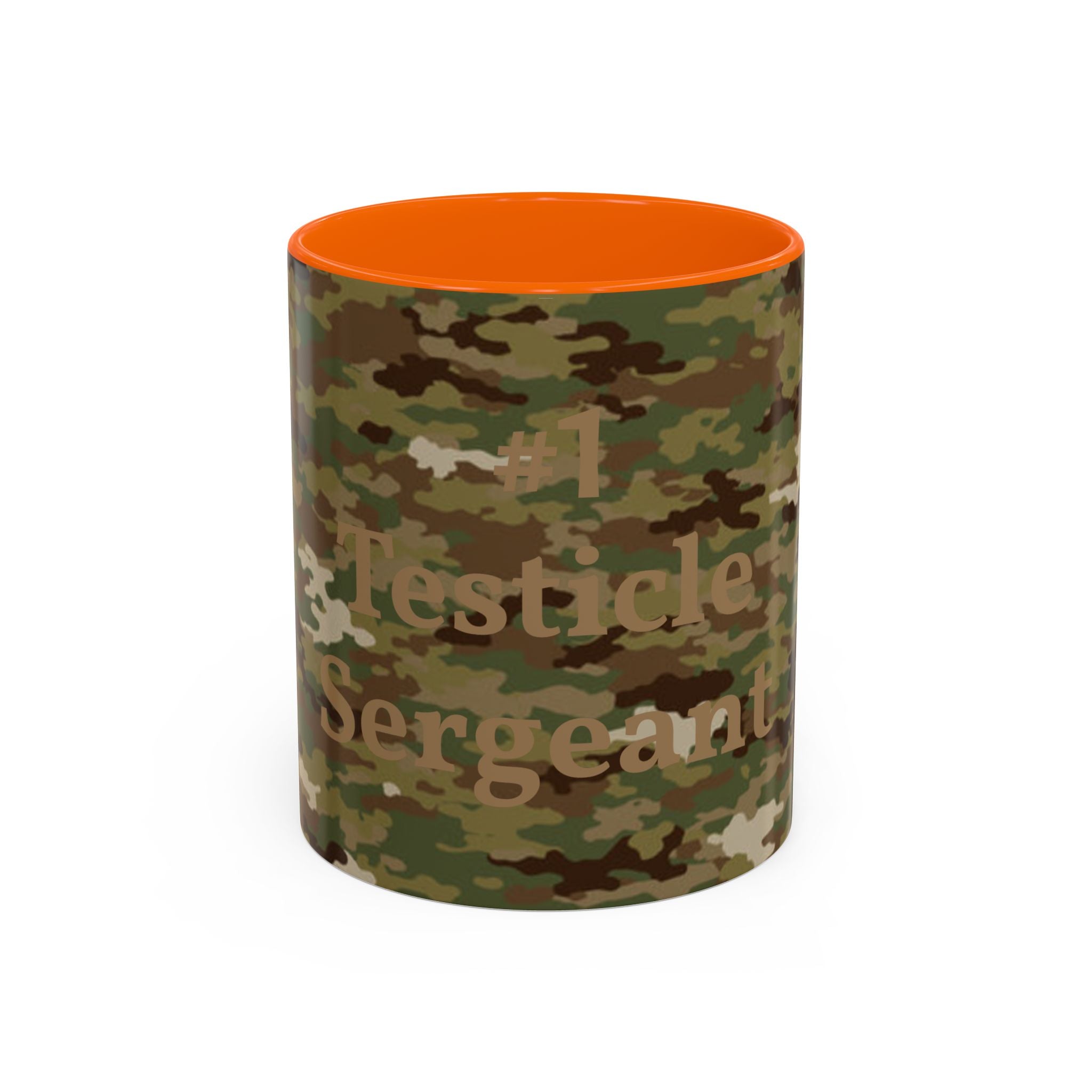 #1 Testicle Sergeant Accent Coffee Mug — Funny Military Gift for Sergeants