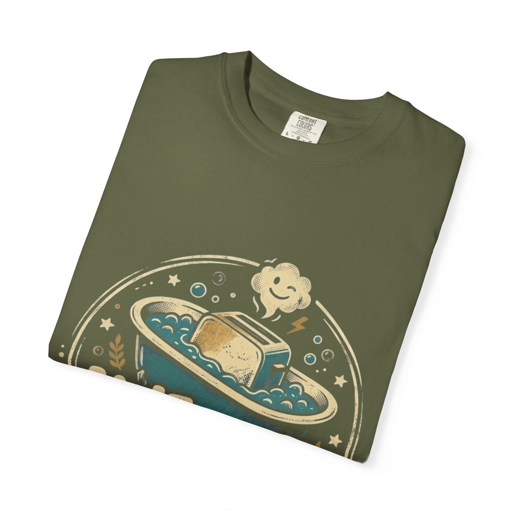 Live Laugh Toasterbath T-Shirt — Funny Retro Kitchen Graphic Tee