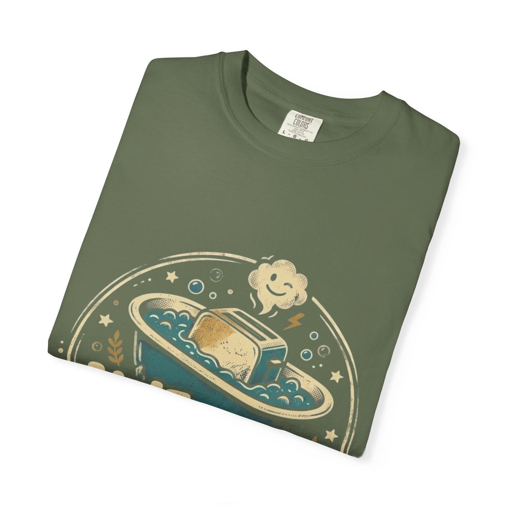 Live Laugh Toasterbath T-Shirt — Funny Retro Kitchen Graphic Tee