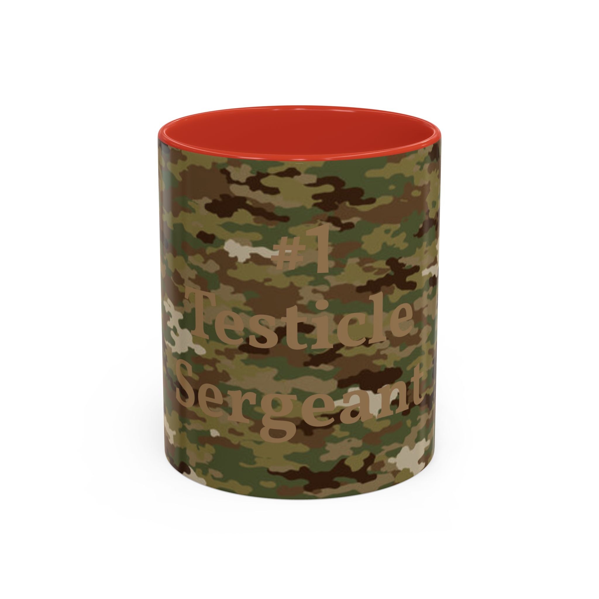 #1 Testicle Sergeant Accent Coffee Mug — Funny Military Gift for Sergeants